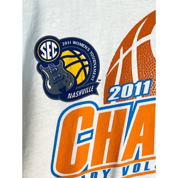 Champion Tennessee Lady Vols T Shirt 2011 SEC Tournament White Mens XXL 2XL - Picture 3 of 12